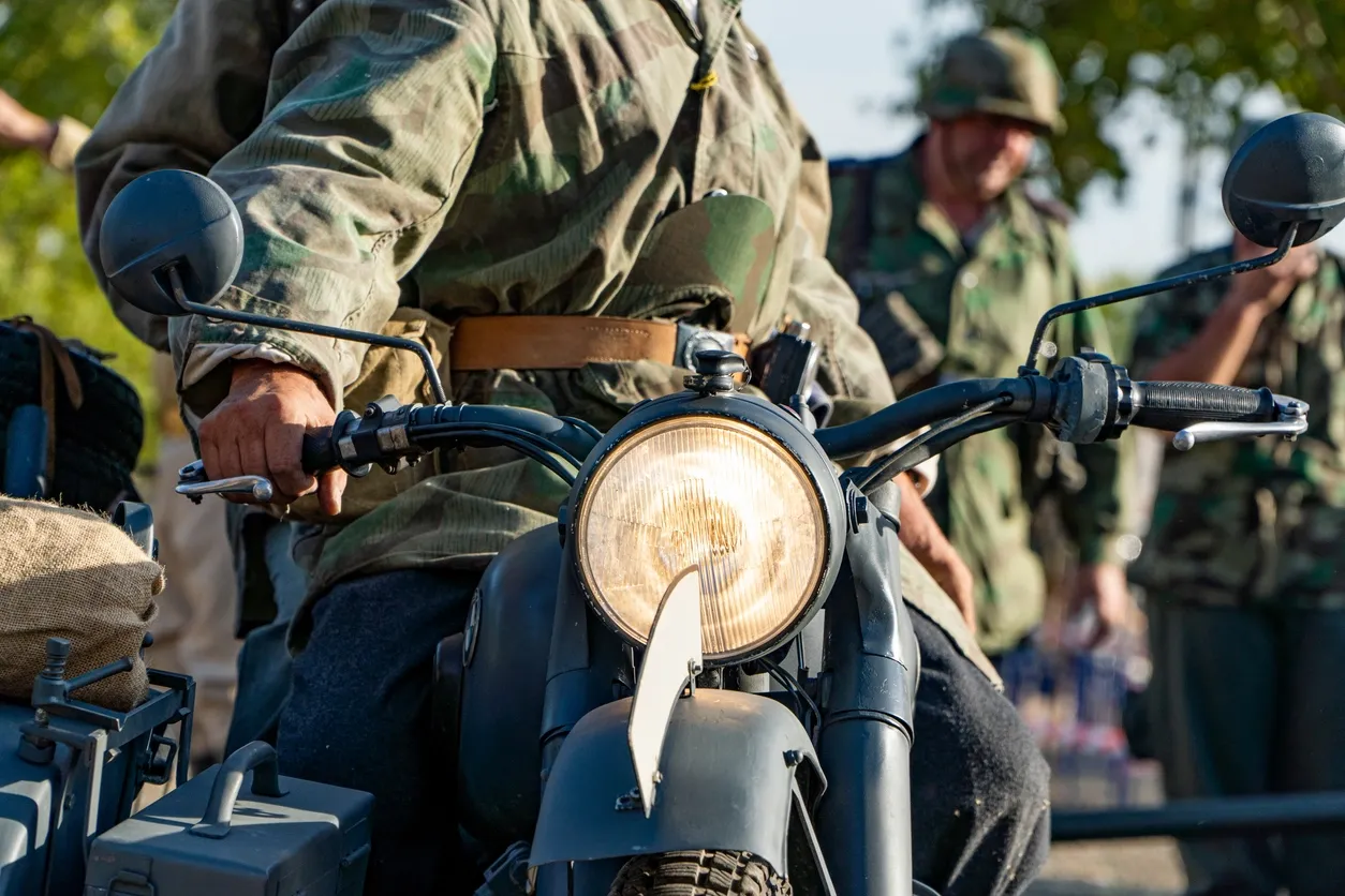 Military motorcycle shipping