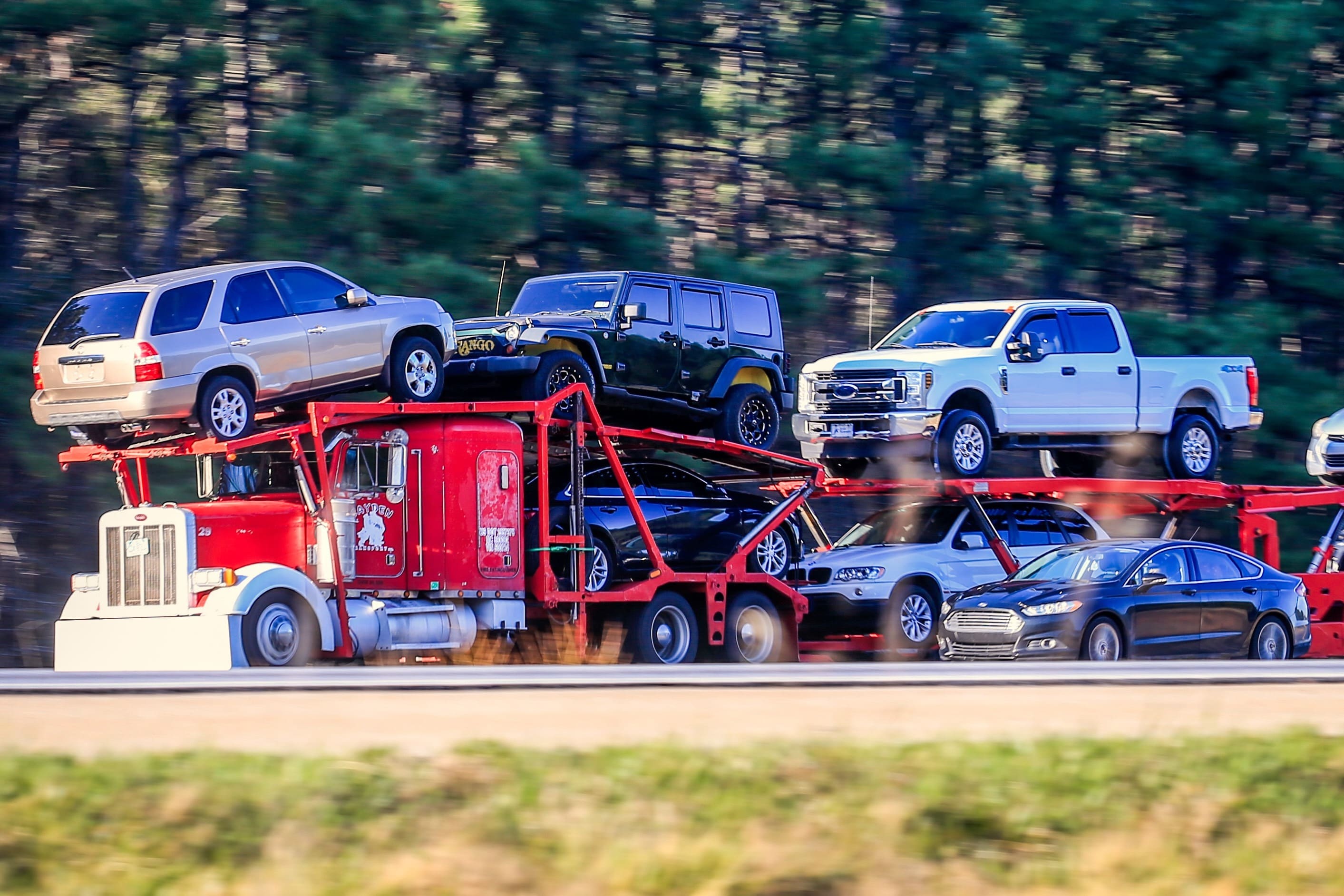 Open car transport