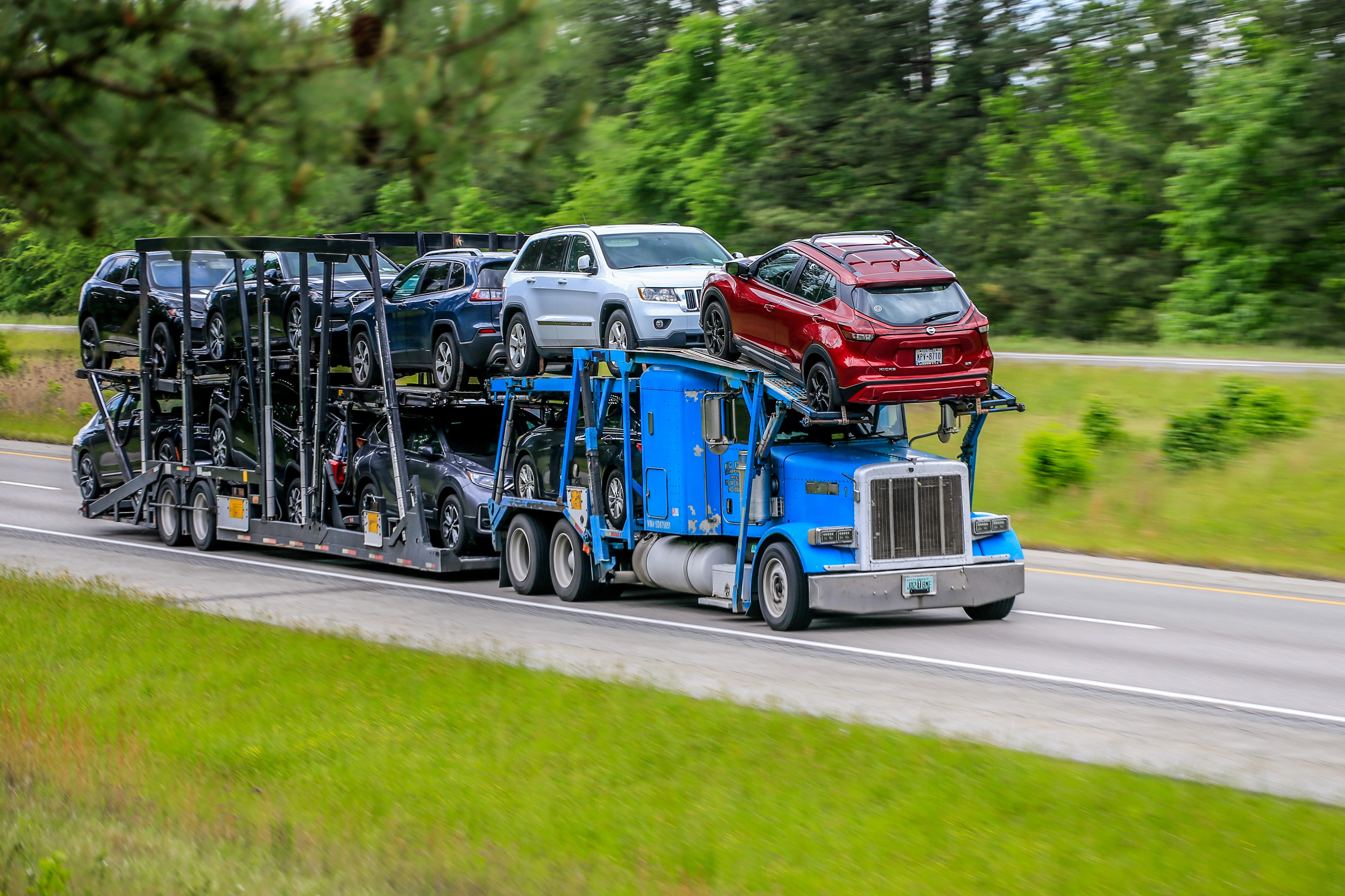 How long does Texas to Florida vehicle shipping take?